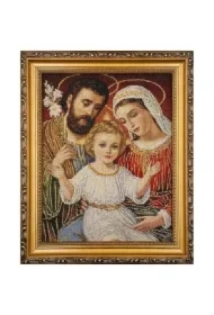 Obraz Haftowany Św. Rodzina 27,5x22cm