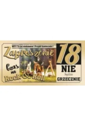 Zaproszenie Urodziny 18