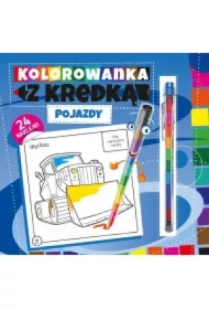Kolorowanka z kredką Pojazdy