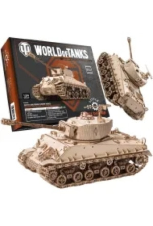 Puzzle Drewniane 3D - M4A3E8 Sherman