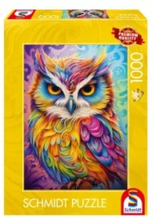 Puzzle 1000 el. PQ Kolorowa sowa