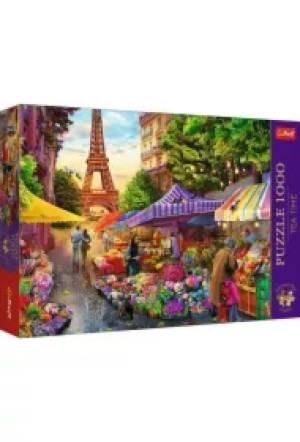 Puzzle 1000 el. Targ kwiatowy, Paryż