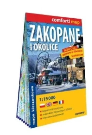 Zakopane i okolice plan miasta 1:15 000 laminat midi 2023