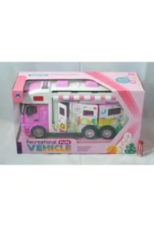Food Truck Różowy światło dźwięk 34x10,5x15,5cm