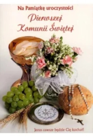 Karnet B6B Komunia Święta Mix