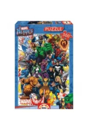Puzzle 500 el. Superbohaterowie Marvela