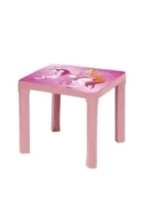 Stolik plastikowy pastel różowy