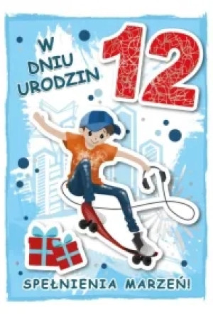 KARNET URODZINY 12 B6 Z KOP AS GM-1101 FOL