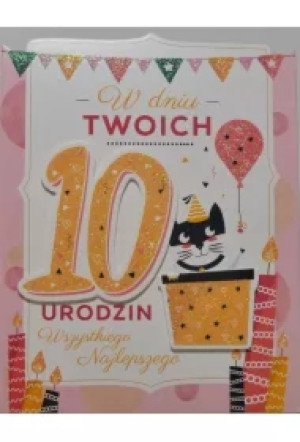 Karnet Urodziny 10