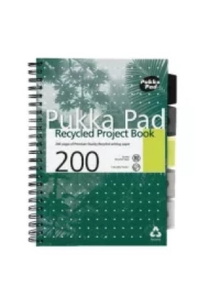 Pukka Project Book z recyklingu A4 zielony