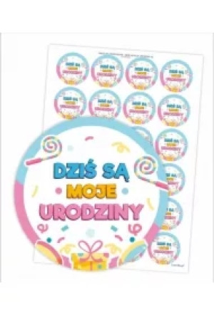 Naklejki urodzinowe - Dziś są moje urodziny