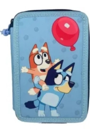 Piórnik 2-komorowy z wyposażeniem Bluey 48208516