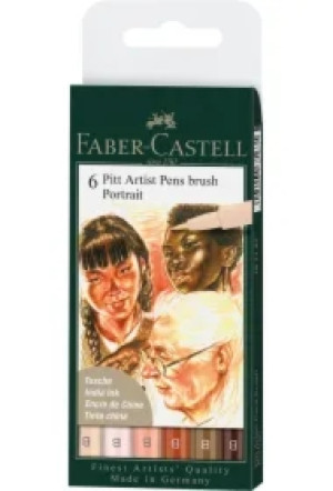 Pisaki Pitt Artist Pen B Portrait