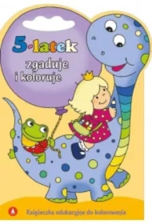 5-latek zgaduje i koloruje