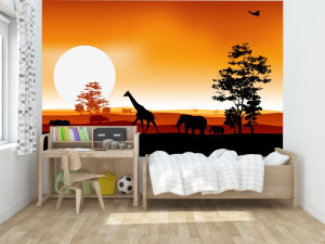 Fototapeta dla dzieci safari 4334