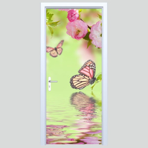 Fototapety na drzwi motyle 210s