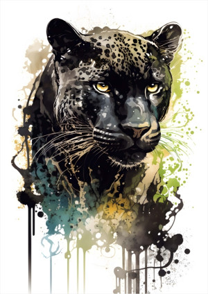 Plakat dla dzieci puma PS198