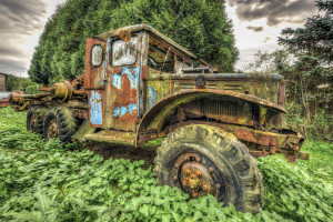Fototapeta wrak ciężarówki 3609