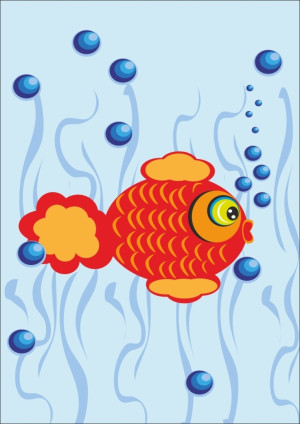 Plakat dla dzieci ryba p029