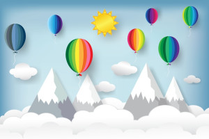 Fototapeta dla dzieci balony 2582