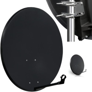 CZASZA ANTENA 80 CM CIEMNA (ASC-800M-C)* 8881