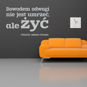 Cytat: dowodem odwagi jest 1747 - szablon malarski