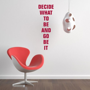 Szablon malarski Decide What To Be And Go Be It 19SM51