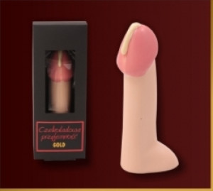 Czekoladki Penis z czekolady Gold Euro