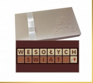 Czekoladki Świąteczne życzenia