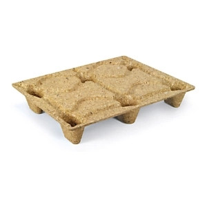 Mini paleta z drewna prasowanego 600x800mm, 4 wejścia