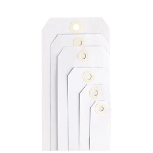 1000 x Przywieszki kartonowe białe 80x38mm 1000 szt