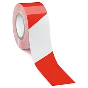 Taśma odgrodzeniowa biało-czerwona 75mmx250m