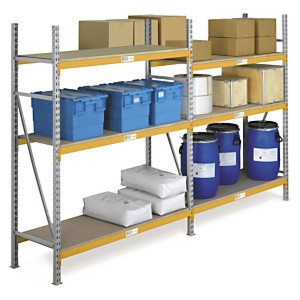 Kompletny regał magazynowy Prorack+ do półciężkich ładunków 1600x1650x2100 mm