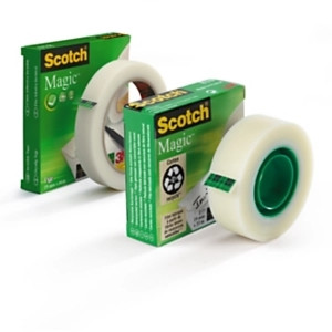 6 x Taśma klejąca biurowa mleczna 19mmx33m
