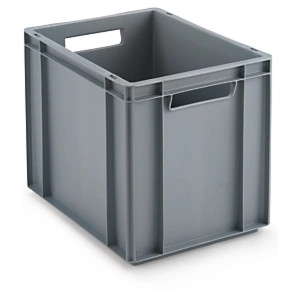 Pojemnik plastikowy z uchwytami otwartymi 400x300x320 mm, 30l