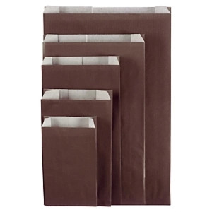 Czekoladowa torebka papierowa na prezent 180x330x60 mm