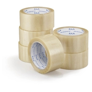 6 x Mini zestaw taśma samoprzylepna PCV przezroczysta 50mmx66m