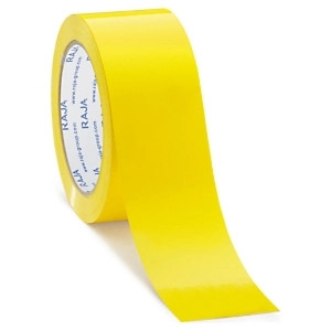 6 x Taśma samoprzylepna PCV żółta 48mmx66m