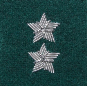 Stopień Wojska Polskiego haftowany bajorkiem do beretu zielonego - starszy chorąży