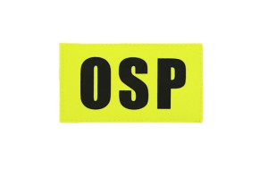 Napis mały odblaskowy OSP na ubranie specjalne