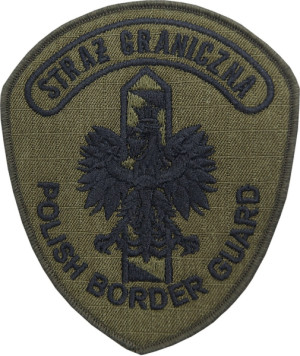 Emblemat naramienny Straży Granicznej - na mundur khaki