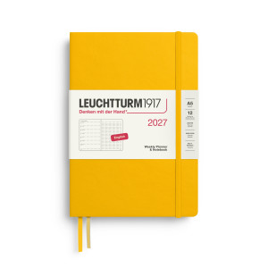 PLANER TYGODNIOWY Z NOTATNIKIEM W KROPKI LEUCHTTURM1917 MEDIUM (A5) 2027 SUNFLOWER