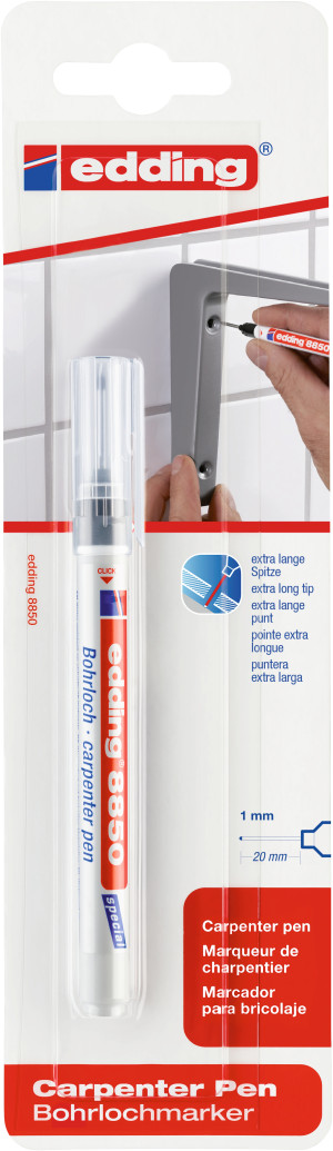 MARKER CIESIELSKI E-8850/1 EDDING, 1MM, BLISTER, CZARNY