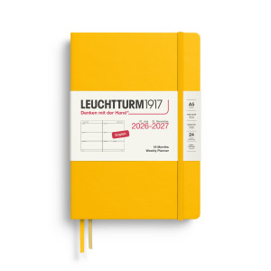 PLANER TYGODNIOWY POZIOMY LEUCHTTURM191718 MIESIĘCY MEDIUM (A5) 2026/2027 SUNFLOWER
