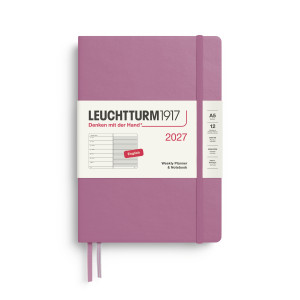 PLANER TYGODNIOWY Z NOTATNIKIEM LEUCHTTURM1917 MEDIUM (A5) 2027 DUSTY ROSE