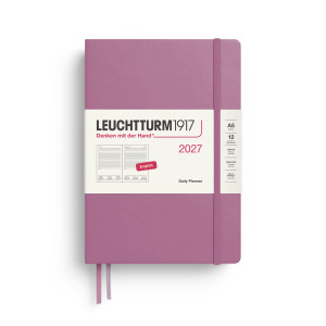PLANER DZIENNY LEUCHTTURM1917 MEDIUM (A5) 2027 12 MIESIĘCY DUSTY ROSE