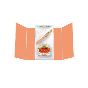 ZESTAW PELIKAN CLASSIC APRICOT ACHAT: PIÓRO WIECZNE M200/F + ATRAMENT