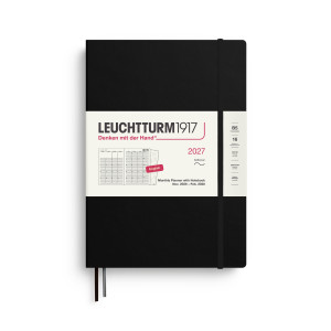 PLANER MIESIĘCZNY Z NOTATNIKIEM LEUCHTTURM1917 W MIĘKKIEJ OPRAWIE 2027 COMPOSITION (B5) CZARNY