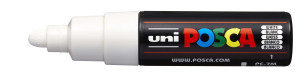 Marker uni POSCA PC-7M z okrągłą, grubą końcówką, biały