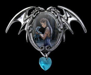 kamea Smok "Water Dragon" - seria: Enchanted Cameos Anne Stokes